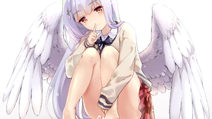 Gabriel Dropout Raphiel Raphi Shiraha Ainsworth Angel Anime Girls Angel Wings Wings Cross 4473x3793 wallpaper