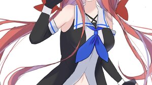 Anime Anime Girls Kawakaze KanColle Kantai Collection Redhead Long Hair Artwork Digital Art Fan Art 1464x2048 wallpaper