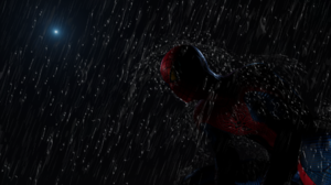 Spider Man Spider Man 3 Game Rain Night Moon Superhero 3D CGi 1920x1080 Wallpaper