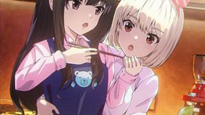 Anime Anime Girls Lycoris Recoil Nishikigi Chisato Inoue Takina Short Hair Blonde Long Hair Black Ha 2225x3000 Wallpaper