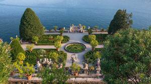 Isole Borromee Italy Lake Maggiore Garden Trees Landscape Water Plants 3539x2362 wallpaper