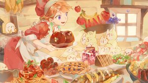 Virtual Youtuber Hololive Hololive English Takanashi Kiara Chickens Cooking Anime Girls Food Pie Fis 4093x2894 Wallpaper