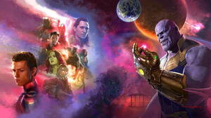 Avengers Infinity War Black Panther Marvel Comics Doctor Strange Falcon Marvel Comics Gamora Loki Ma 1920x1080 Wallpaper