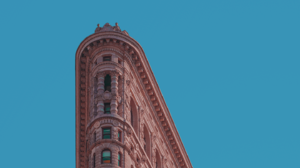 Flatiron Building Minimalism Architecture Building New York City Manhattan Clear Sky 1440x3088 Wallpaper