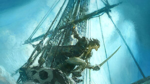 Artwork Fantasy Art Ship Sailing Ship Pirates Fantasy Men Mathieu Lauffray Sword 1181x1765 Wallpaper