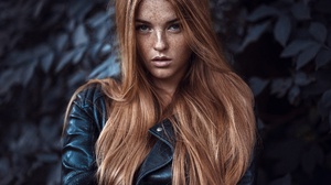 Redhead Freckles Lara Vogel 2048x1365 wallpaper