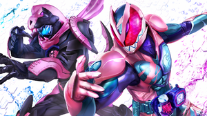Anime Tokusatsu Kamen Rider Kamen Rider Revice Kamen Rider Revi Kamen Rider Vice Two Men Artwork Dig 2500x1089 Wallpaper