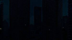 Alone City Skyscraper Night Aristotle Roufanis Photography 2000x913 Wallpaper