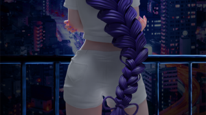 Raiden Shogun Genshin Impact Legs Anime Girls Genshin Impact Purple Hair 900x1600 Wallpaper