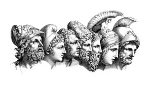 Greek Heroes From The Iliad Menelaus Paris Diomedes Odysseus Nestor Achilles Agamemnon Wilhelm Tisch 3000x1688 Wallpaper
