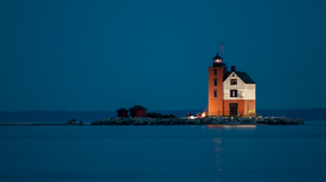 Island Michigan Mackinac Island Water Lighthouse 5472x3078 Wallpaper