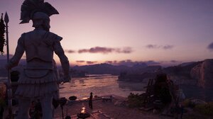 Assassins Creed Odyssey Video Games Greco Roman Sunset 1920x1080 Wallpaper