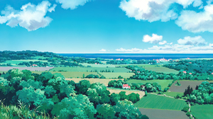 Kikis Delivery Service Animated Movies Anime Animation Film Stills Studio Ghibli Hayao Miyazaki Sky  1920x1080 Wallpaper