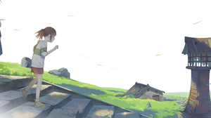 Studio Ghibli Spirited Away Chihiro Haku Anime Digital Art Fan Art 3440x1440 Wallpaper