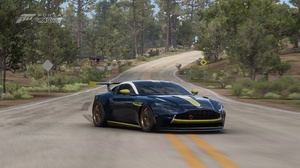 Forza Horizon 5 Sports Car Landscape Blurred Aston Martin DB11 Car Video Games 1920x1080 Wallpaper