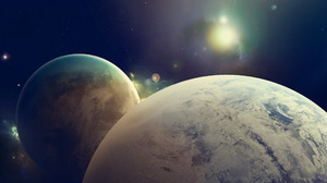 Sci Fi Planets 2560x1600 Wallpaper
