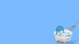 Anime Girls Solid Color Mahou Shoujo Madoka Magica Miki Sayaka Ice Cream 1680x1050 Wallpaper