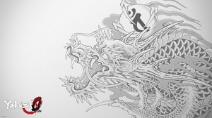 Yakuza 0 Yakuza Like A Dragon Video Games Minimalism Logo Video Game Art Simple Background Dragon Cr 2560x1440 Wallpaper