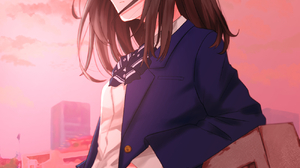 Anime Anime Girls Vertical School Uniform 1300x1800 Wallpaper