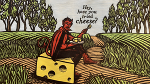 Devil Cheese Text Wheat Field 1920x1080 Wallpaper