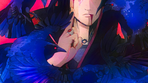 Uchiha Itachi Artwork Dar0z Digital Art Naruto Anime Anime Boys Naruto Shippuuden Sharingan Crow Man 3751x5215 Wallpaper