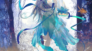 Anime Girls DaylightAllure Vertical Fish Flowers Reflection 2429x3878 Wallpaper