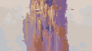 Pixel Art Steampunk Simple Background Minimalism Digital Art 1732x1004 Wallpaper