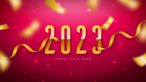 2023 Year Christmas New Year Minimalism Simple Background 6999x3786 Wallpaper