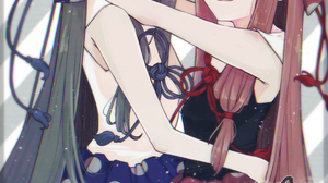 Anime Anime Girls Voiceroid Kotonoha Akane Kotonoha Aoi Long Hair Pink Hair Blue Hair Twins Two Wome 2756x3866 Wallpaper