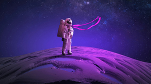 Digital Art Artwork Illustration Astronaut Stars Abstract Spacesuit Space 1920x1200 Wallpaper