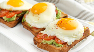 Food Closeup Eggs Bread Tomatoes Still Life Toast Avocados Breakfast 3000x1979 Wallpaper