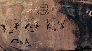 The Stanley Parable Bucket Cave Painting PC Gaming Video Games Video Game Art 4096x2048 wallpaper