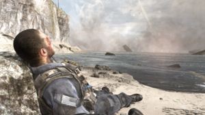 Video Games Call Of Duty Ghosts Video Game Characters CGi Beard Sea Water Video Game Man Smoke Cloud 2560x1600 Wallpaper