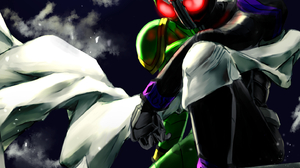 Anime Tokusatsu Kamen Rider W Character Kamen Rider W Double Kamen Rider Solo Artwork Digital Art Fa 1447x2047 Wallpaper