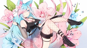 Virtual Youtuber Anime Girls Animal Ears Fox Girl Tail 7490x4217 Wallpaper