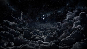 Cloud Night Sky Stars 1920x1080 Wallpaper