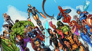 Avengers Captain America Doctor Doom Hulk Iron Man Loki Mary Jane Watson Silver Surfer Spider Man Th 1920x1080 Wallpaper