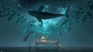 Anime Anime Boys Whale Water Bed Animals 1920x1080 Wallpaper