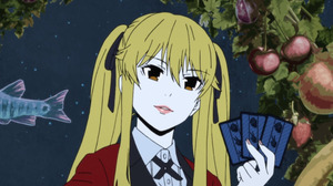 Anime Anime Girls Anime Screenshot Kakegurui Saotome Meari Twintails Blonde Solo Artwork Digital Art 1920x1080 Wallpaper