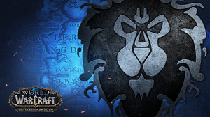 World Of Warcraft World Of Warcraft Battle For Azeroth Alliance Video Games Video Game Art Logo 2560x1440 Wallpaper