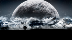 Moon Planet Planet Rise Sky 3456x2304 Wallpaper