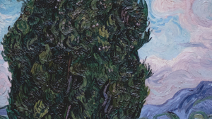 Vincent Van Gogh Clouds Cypress Pastel Artwork Painting Classic Art 2834x3840 Wallpaper