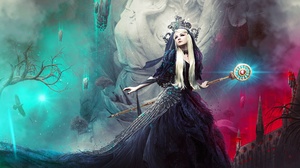 Blonde Magic Wand Witch Woman 3840x2160 Wallpaper
