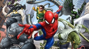 Spider Man Marvel Comics Doctor Octopus Green Goblin Rhino Marvel Comics 2000x1381 Wallpaper