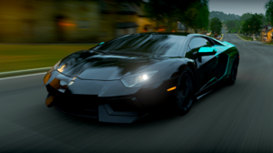Car British Forza Horizon 4 Lamborghini Aventador Video Games CGi Front Angle View Road Headlights 1920x1080 Wallpaper