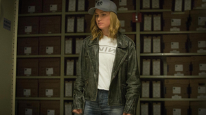 Brie Larson Carol Danvers Hat Jacket Marvel Comics Superhero 2700x1800 wallpaper