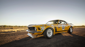 Ford Mustang Yellow Cars Race Cars Muscle Cars Livery Desert Road American Cars Pony Cars 2560x1707 Wallpaper
