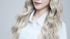 K Pop Kim Taeyeon SNSD Taeyeon Korean Women Model Singer Blonde Dyed Hair Contact Lenses Asian 1707x2560 Wallpaper