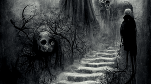 Midjourney Ai Dark Fantasy Architecture Nightmare Creepy Fantasy Art 1024x2304 Wallpaper