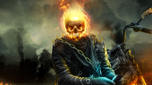 Ghost Rider Marvel Comics Skull 3840x2160 Wallpaper